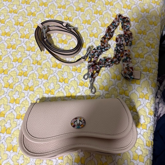 Coachtopia White Wavy Dinky Crossbody Shoulder Bag - Picture 5 of 13
